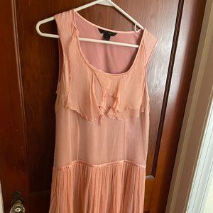 Drop-waist faux flapper 1920s style tea dress